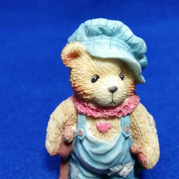 Cherished Teddies Tiny Ted Bear God Bless US Everyone Figurine Enesco 614777 - Picture 3 of 10